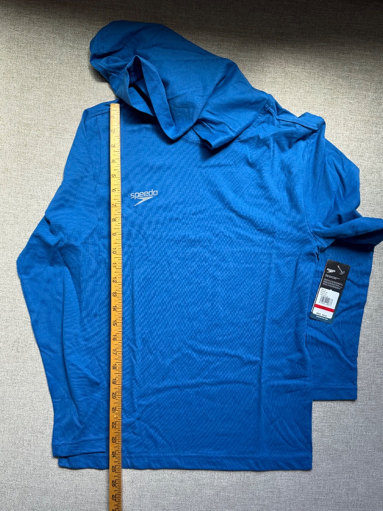 Nwt Royal Blue Speedo Hooded T-Shirt (Unisex, Size Xs) — image 3 of 5